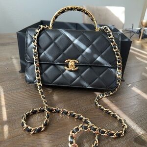 Chanel Black FlapBag with Handle